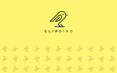 CLIP-BIRD branding design graphic design illustration logo logo design typography vector