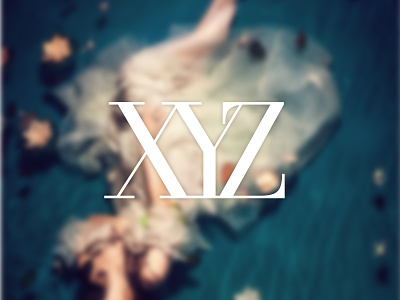 XYZ logo design dribbble logo modern simple vector