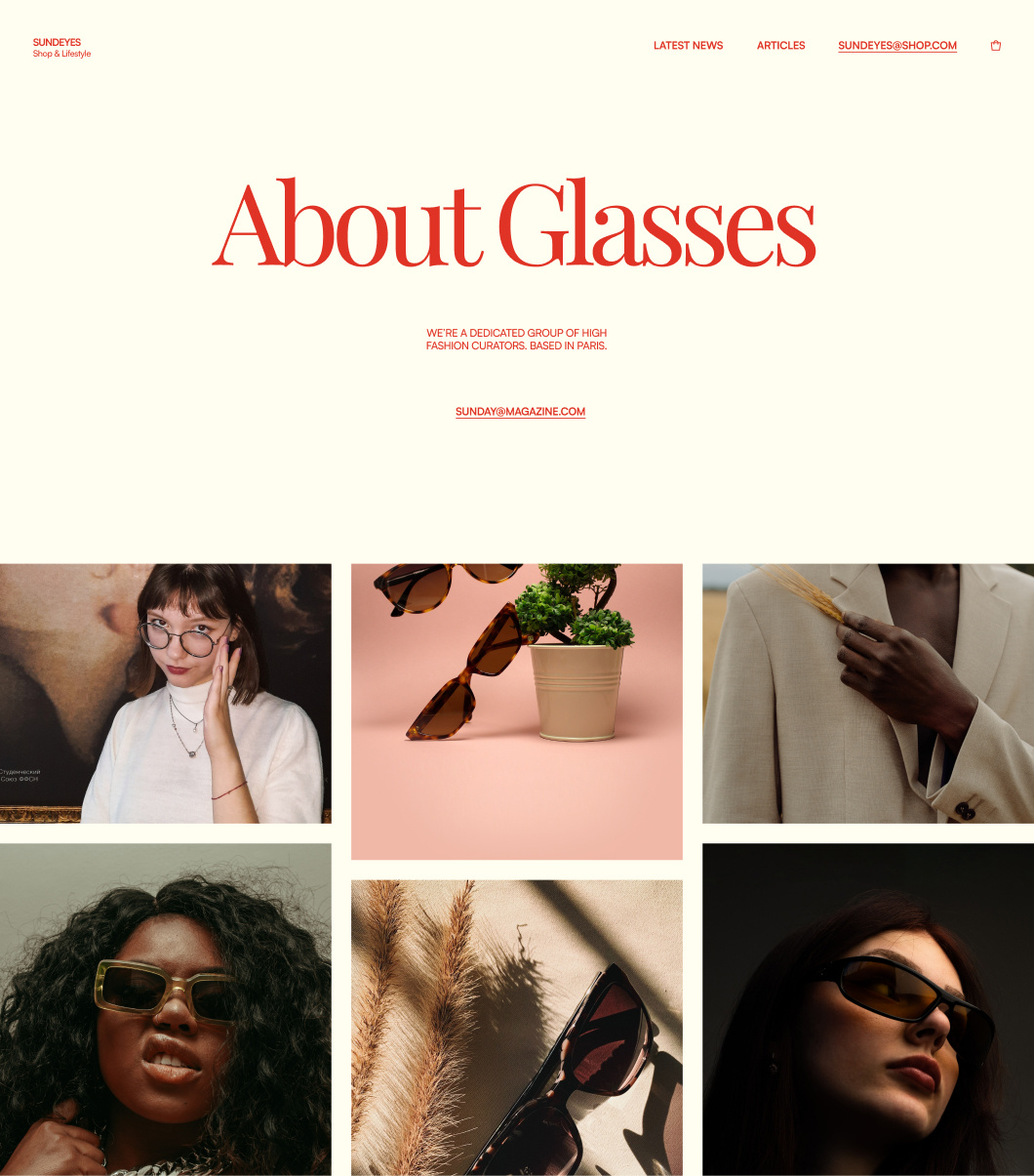 Sundeyes - Vintage Fashion E-commerce Concept branding business clean concept creative design ecommerce fashion figma figma design graphic design illustration landing page minimal retro ui vintage web design webflow