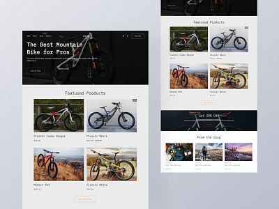 Fuji - A Business Website Template bike store pixpa no code website pixpa template