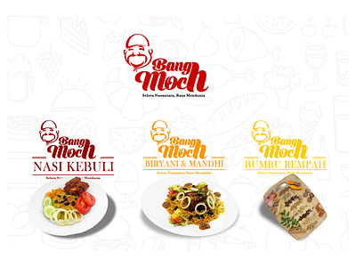 BANG MOCH logo & branding branding company logo design food graphic design illustration logo