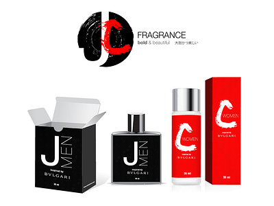 JC fragrance logo and packaging branding company logo design food graphic design illustration logo packaging