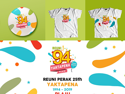 25th Yaktapena High School Reunion branding company logo design food graphic design illustration logo t shirt ui ux vector