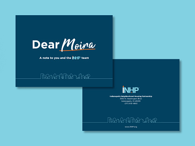 INHP Direct Mail Piece direct mail event fundraiser fundraising indianapolis indy inhp invitation invite mailer pledge card postcard