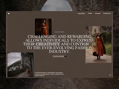 Fashion Designer - Website Concept blog cms concept design designer fashion landing page minimalist modern photographer portfolio ui ux web web design webdesign website