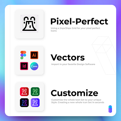 ✨ Experience the Iconizer advantage! 💎✏️ Pixel-Perfect Icons! branding design graphic design icons illustration logo typography ui ux vector