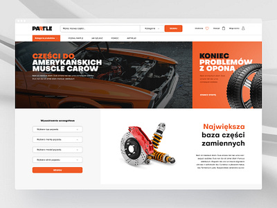 Website for searching a car parts (2018) design graphic design ui user experience ux website