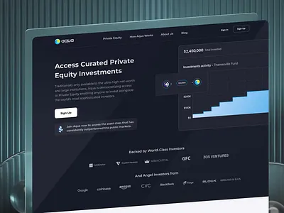 Investment Platform Website 3d 3d animation design fintech investment platform landing page landing page design motion design ui ui design uiux ux web website website design