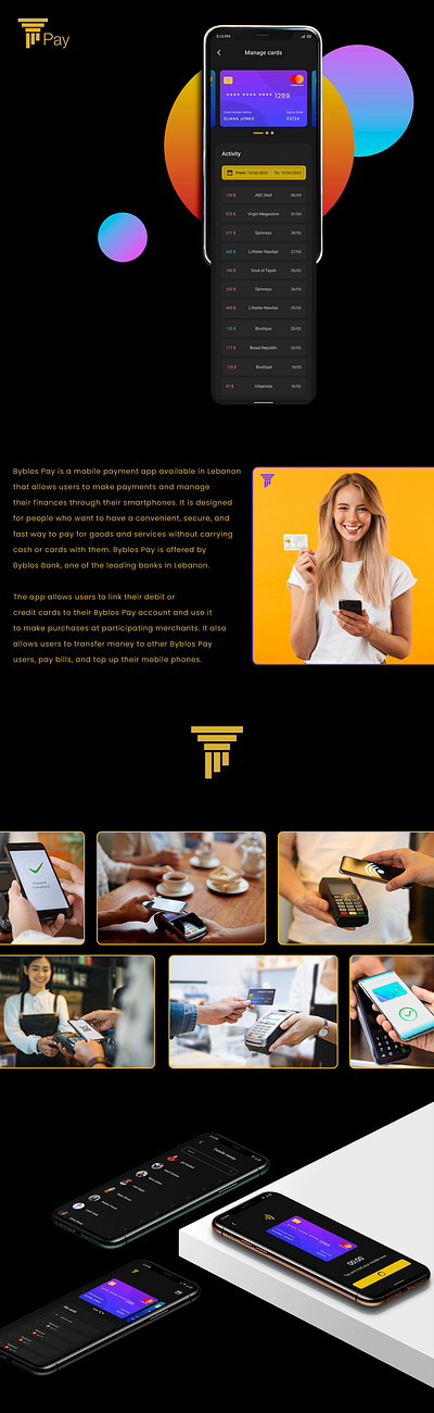 Byblos Pay | Payment app app branding design ui uidesign uxui
