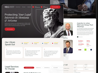 Web Design for Law Group 3d attorney branding design illustration lawfirm lawgroup logo low minimalistic simple ui uiux ux webdesign