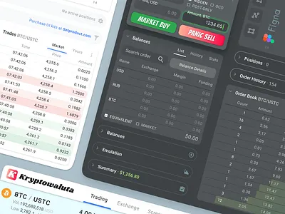 Material Desktop UI kit for dashboards with 48 templates app crypto dark dashboard design desktop figma finance material table templates trading ui ui kit web