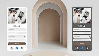Sign up Form dailyui001 design figma form signup webdesign