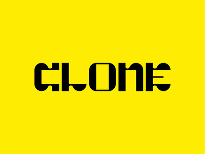 Clone Wordmark Exploration branding clone cool creative custom design funky graphic design grid icon identity logo organic type vector wave wordmark