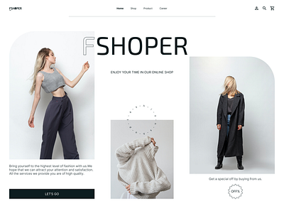 FASHION-LANDING PAGE landing page typography ui ux web