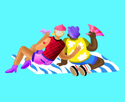 Happy couple adobe art couple creative design digital art gay illustration lgbt lgbtq pride queer