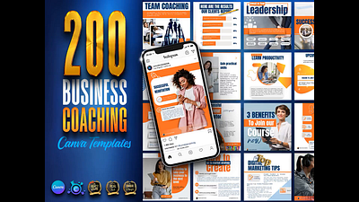 200 business coach template - social media Post and Story branding business business coach business coaching canva canva for coach canva template canva template lab canva templates coach coaching coaching business coaching templates design instagram instagram canva templates instagram post for coach template design