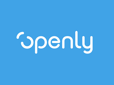 Openly (2015) design logo openly software word mark