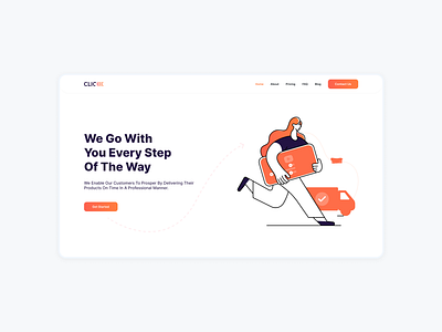 Landing Page delivery design gradient graphic design landing page soft ui ux website