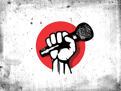 Revolution Songs (2012) design fist icon logo microphone revolution song