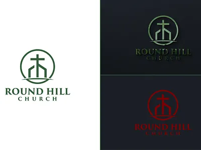 Round Hill Church Logo app branding design graphic design illustration logo typography ui ux vector