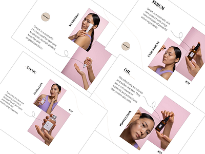 SKIN CARE WEBSITE branding design ui ux