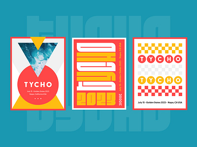 Tycho Poster Concepts design graphic design indie music posterdesign tycho typography
