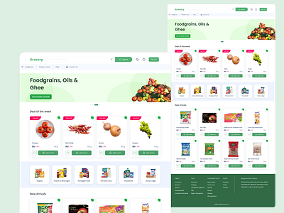 Grocery website design ui ui design uiuxdesign ux website