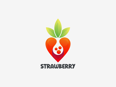 STRAWBERRY app branding design fruit logo graphic design icon illustration logo strawberry strawberry coloring strawberry logo strawbery icon ux vector