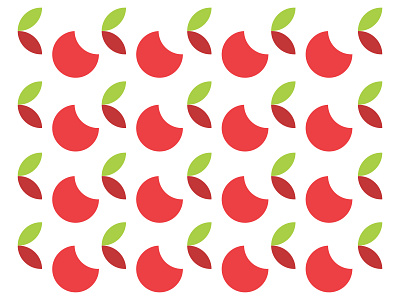 Crvena Jabuka (2018) apple branding design geometric icon illustration leaf logo pattern vector