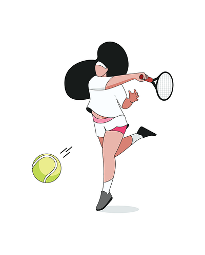 Tennis Player 🎾 athlete character competition player tennis tennis player woman