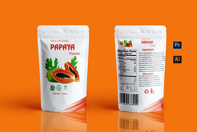 Organic Papaya Powder Pouch Design !!! brandidentity creativepouches custompackaging digitaldesign functionaldesign graphicdesign innovativedesign luxurypackaging packagingdesign packaginginspiration packagingsolutions packagingtrends pouchdesign pouchesandbags pouchesforeveryday printdesign productpackaging standuppouches sustainablepackaging visualdesign