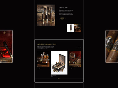 Webdesign for Luxury Cigars Belmaachi branding create website design landingpage uiuxdesign website website design