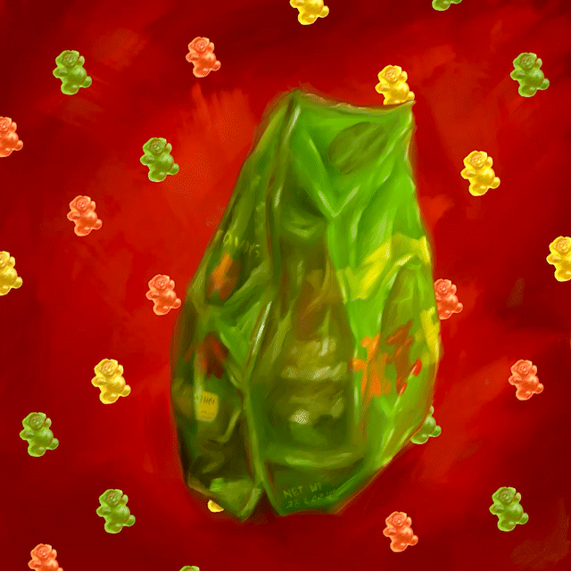It’s raining bears! animation artwork character design digital art digital illustration digital painting drawing food food illustration gif gummy bears illustration loop package