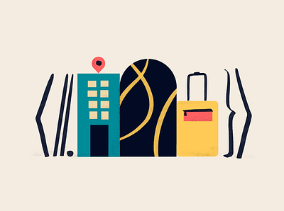 Hotel API - Branding illustration api app design develop hotel illustration