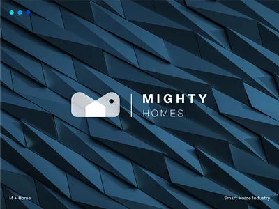Mighty Homes - Logo Design brand identity brand identity design branding design graphic design iran logo logo concept logo design m logo smart home