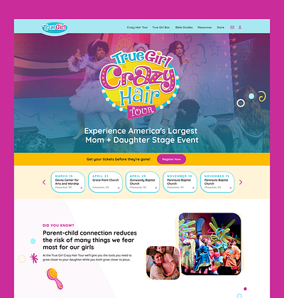 Event landing page branding design graphic design ui ux vector web