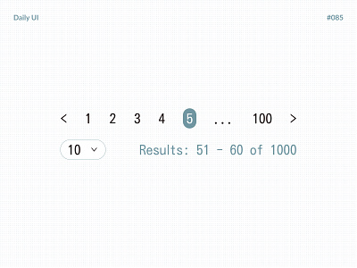 Pagination — Daily UI #085 challenge daily daily ui daily ui 085 dailyui dailyui 085 dailyui085 pagination ui ux