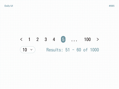 Pagination — Daily UI #085 challenge daily daily ui daily ui 085 dailyui dailyui 085 dailyui085 pagination ui ux