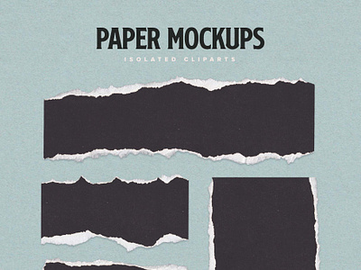 Torn Paper Cliparts & Mockups