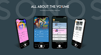 Sonos Re-design interface design product design sonos volume