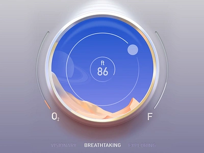 Breathtaking animation automotive cluster digital fpk gauge graphic design hmi illustration innovation instrument interface landing minimal motion planet sliders space travel spaceship ui
