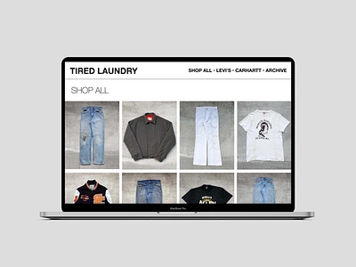 Tired Laundry Website Design branding design interactive marketing ui web webdesign