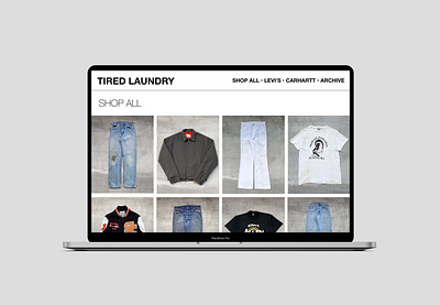 Tired Laundry Website Design branding design interactive marketing ui web webdesign