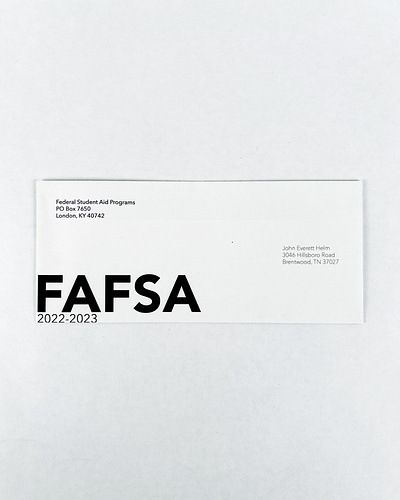 FAFSA Form Redesign fafsa form redesign typography