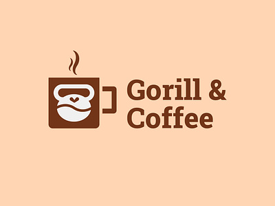 Gorill & Coffee animal bean bean coffee bean logo best coffee logo brand identity branding cafe cafe logo coffee coffee logo coffee shop coffee shop branding coffee shop logo drink gorilla gorilla logo logo logo design popular coffee logo