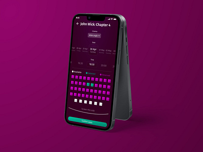Movie ticket booking app design mobile mobile app movies ticket booking ui user interface visual design