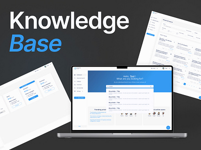 Redesign of some Knowledge Base pages (with after/before) advanced search application blue desktope figma main page redesign screen subscription ui user interface user research