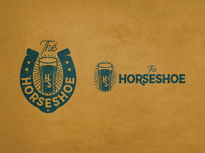 Bar logo bar beer branding design drink horseshoe illustration logo mark vector