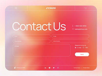 It's a Contact Page! design graphic design ui ux visual design