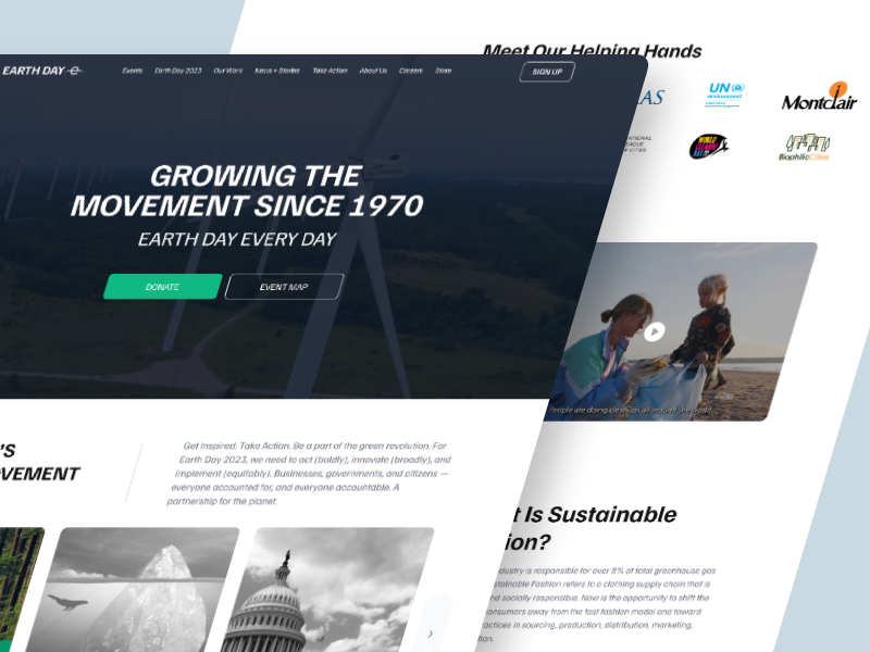 Earthday.org - Website Redesign design figma figma design web design web designer website design